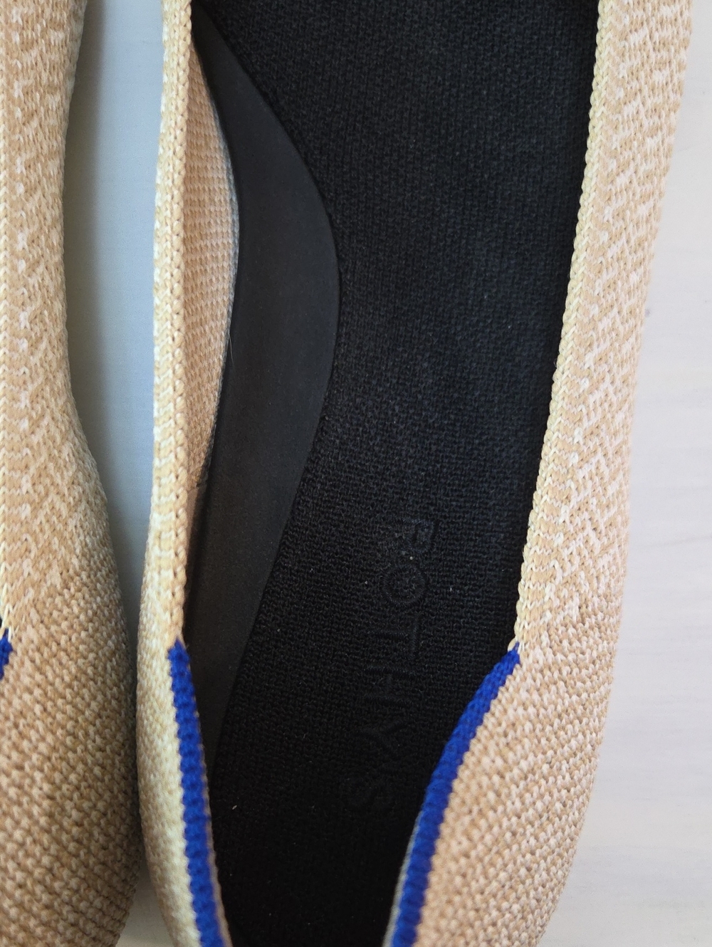 Rothy's The Point Cream Herringbone Pointed Flats - Picture 3 of 11